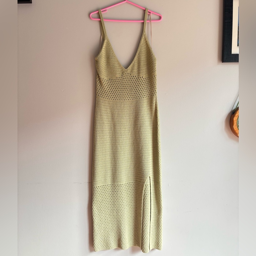 Wilfred Green Knit Maxi Dress